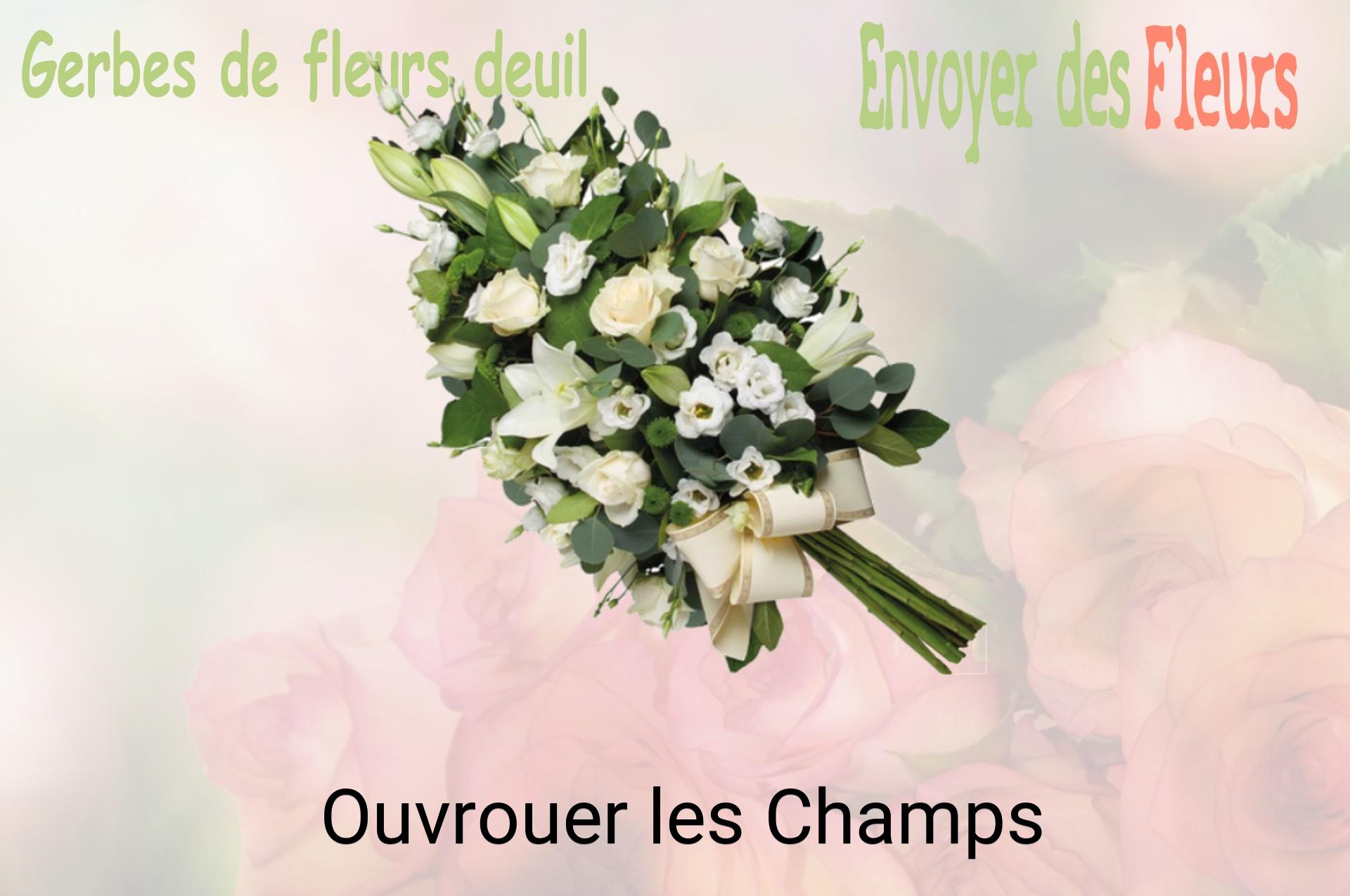 Gerbe de fleurs de deuil livrée à Ouvrouer-les-Champs